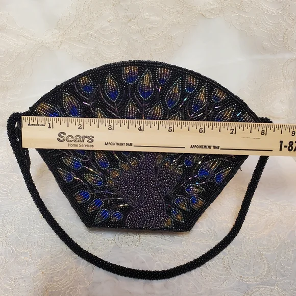 Chico's Beaded Peacock Handbag - Picture 14 of 16